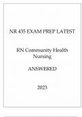  NR 435 Exam Prep latest RN Community Health Nursing Questions and Answers 2024