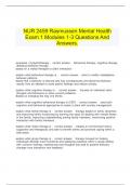  NUR 2459 Rasmussen Mental Health Exam 1 Modules 1-3 Questions And Answers.