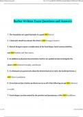 Barber Written Exam Questions and Answers Updated (Verified Answers)