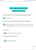 EVOC Final Exam Study Guide Questions and Answers Updated (Verified Answers)