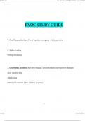 EVOC STUDY GUIDE Questions and Answers Updated (Verified Answers)