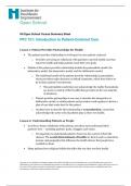 IHI Open School Course Summary Sheet PFC 101 Introduction to Patient-Centered Care