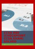 CCSA R80 (CHECKPOINT CCSA EXAM) SOLVED CORRECTLY 2024!!