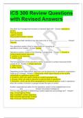 ICS 300 Review Questions with Revised Answers