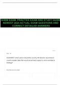 SHRM EXAM, PRACTICE EXAM AND STUDY GUIDE NEWEST 2024 ACTUAL EXAM QUESTIONS AND CORRECT DETAILED ANSWERS