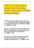 Wellcare ACT 2024 (Centene) Questions with 100% Correct Answers | 2024 Version | Professor Verified | Graded A+ An LEP is assessed by CMS when a member goes ______ days or longer without creditable prescription drug coverage after they become Medicare-eli