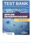 Test Bank for Applied Pathophysiology for the Advanced Practice Nurse 2nd Edition by Lucie Dlugasch , Lachel Story  All Chapters ISBN:9781284255614 || Complete Guide A+