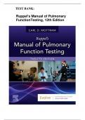 TEST BANK:  Ruppel's Manual of Pulmonary Function Testing, 12th Edition