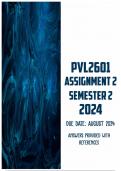 PVL2601 Assignment 2 Semster 2 2024 | Due August 2024