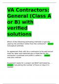 VA Contractors General (Class A or B).