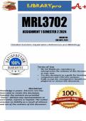 MRL3702 Assignment 1 Full Solutions Semester 2 2024 - DUE 16 August 2024