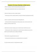 Prometric CNA Exam 1 Questions Verified Answers