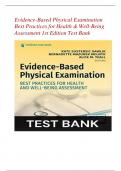 COMPLETE TEST BANK for Evidence-Based Physical Examination: Best Practices for Health & Well-Being Assessment(1st Edition ) Kate Sustersic Gawlik,2024 ||GRADED A+|| NEW UPDATE