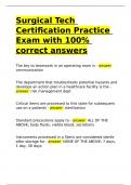 Surgical Tech Certification Practice Exam