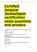 Certified Surgical Technologist certification