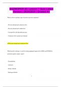 HAZWOPER 40: Lesson 7 Quiz Latest Version | 2024/2025 | Graded A+