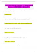 HAZWOPER 40: Lesson 10 Quiz Latest Version | 2024/2025 | Graded A+