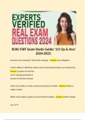 IICRC FSRT Exam Study Guide/ 121 Qs & Ans/ 2024-2025. 