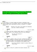 NURS 676 Advanced Pharmacology Midterm Exam (WCU) @Question And Answers.