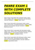 PANRE EXAM 1 WITH COMPLETE SOLUTIONS