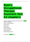 Ryan-s Occupational Therapy Assistant Test -2 chapter-s