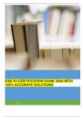 ESB V2 CERTIFICATION EXAM  2024 WITH 100% ACCURATE SOLUTIONS