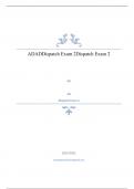 ADADDispatch Exam 2Dispatch Exam 2 Questions with complete solution