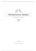 ADX Dispatcher Exa1  Question and answers 100% correct 