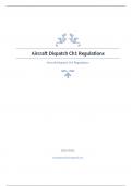 Aircraft Dispatch Ch1 Regulations Question and answers already passed 