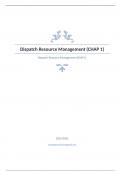 Dispatch Resource Management Question and answers rated A+