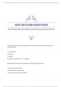 NUR 200 EXAM QUESTIONS|VERIFIED|GUARANTEED ACCURATE ANSWERS 2024