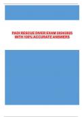 PADI RESCUE DIVER EXAM 2024/2025 WITH 100% ACCURATE ANSWERS