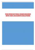 PADI RESCUE FINAL EXAM 2024/2025 WITH 100% ACCURATE SOLUTIONS