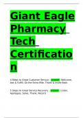 Giant Eagle Pharmacy Tech Certification