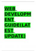 WEB DEVELOPMENT GUIDE(LATEST UPDATE).