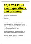 CRJS 475 final questions and answers