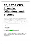 CRJS 252 CH5 Juvenile Offenders and Victims