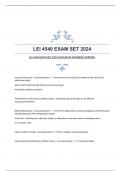 LEI 4540 EXAM SET 2024|ACCURATE ANSWERS|VERIFIED