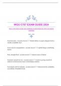 WGU C787 EXAM GUIDE 2024|VERIFIED|GUARANTEED SET WITH ACCURATE ANSWERS