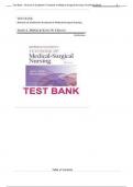 Testbank For Brunner & Suddarth's Textbook of Medical-Surgical Nursing (Brunner and Suddarth's Textbook of Medical-Surgical) 14th Edition