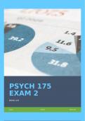 PSYCH 175 EXAM 2