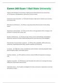 Comm 240 Exam 1 Ball State University Questions And Answers With Verified Solutions Graded A+