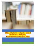 DIBIA (Digital Investigator-Based Information Analysis)  Exam Study Guide 100% Pass