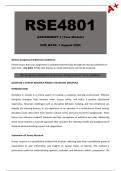 RSE4801 Assignment 3 (Detailed Answers) Year Module - Due 7 August 2024