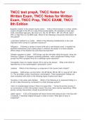 TNCC test prepA, TNCC Notes for Written Exam, TNCC Notes for Written Exam, TNCC Prep, TNCC EXAM, TNCC 8th Edition