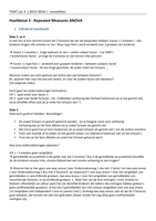 Toegepaste Data-analyse (TDAT) LES 3 :  Repeated Measures ANOVA ( incl. printscreens SPSS )