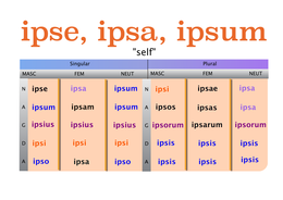 IPSE IPSA IPSUM