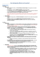 How ideologically different are the parties? - essay plan 