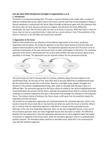 Summary of Strategic & Responsible Foresight - All required literature - University of Twente - International Business Administration - CHANGEL module