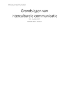 Hoorcollegebundel: Grondslagen van Interculturele Communicatie